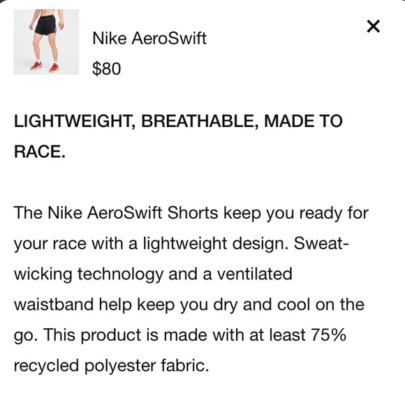 NIKE Mens Aeroswift running shorts - Picture 9 of 15